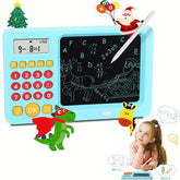 2-in-1 Astronaut LCD Color Writing Board & IC Math Training Calculator with Rechargeable Lithium Battery