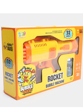 32-Hole Bubble Blaster Machine for Kids – Automatic Bubble Gun with Lights & Fan Effect