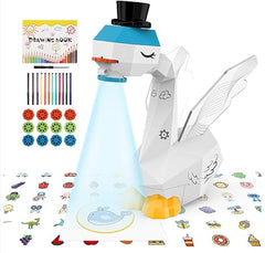 Light Projection Swan with Notebook & 2-Pack Pen Set