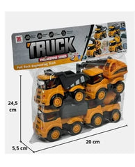Pull Back Engineering Construction Truck Set