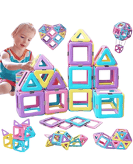 High Quality 40 Pcs Magnetic Building Blocks Set β Creative Educational Toy for Kids