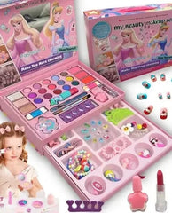 2-in-1 Beauty Makeup Kit Toy || Portable Cosmetic Set for Kids
