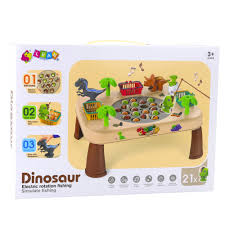 2-in-1 Dinosaur Electric Fishing Table – Interactive Kids Game
