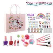 Unicorn-Themed Washable Kids Makeup Kit in EVA Bag