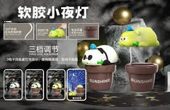 Cute Panda LED Night Lamp – Rechargeable Silicone Night Light