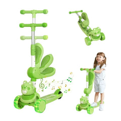 Cute Cartoon Ride-On Scooty with Lights & Music