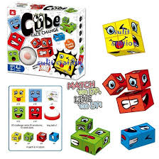 Square Multi Puzzle Game – Facial Expression Matching Toy