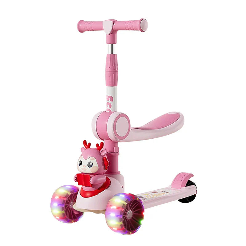 Crown Baby Ride-On Scooty with Lights & Music
