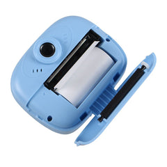 2.4-Inch Dual Camera Kids Digital Camera – Coffee Cat Design with Instant Printing, Rechargeable Lithium Battery & USB Cable