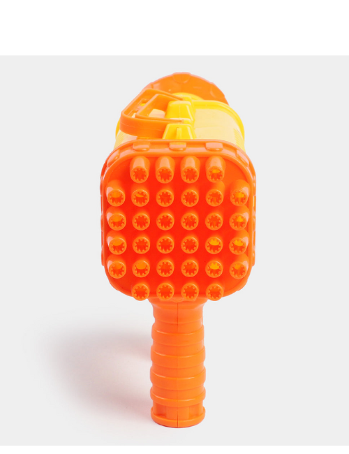 32-Hole Bubble Blaster Machine for Kids – Automatic Bubble Gun with Lights & Fan Effect