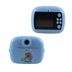 2.4-Inch Dual Camera Kids Digital Camera – Coffee Cat Design with Instant Printing, Rechargeable Lithium Battery & USB Cable