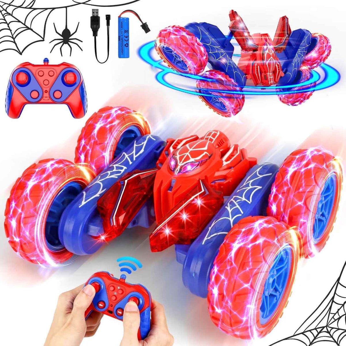 Remote Control Spider Stunt Car