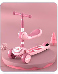 Cute Panda Ride-On Scooty with Panda Light & Music