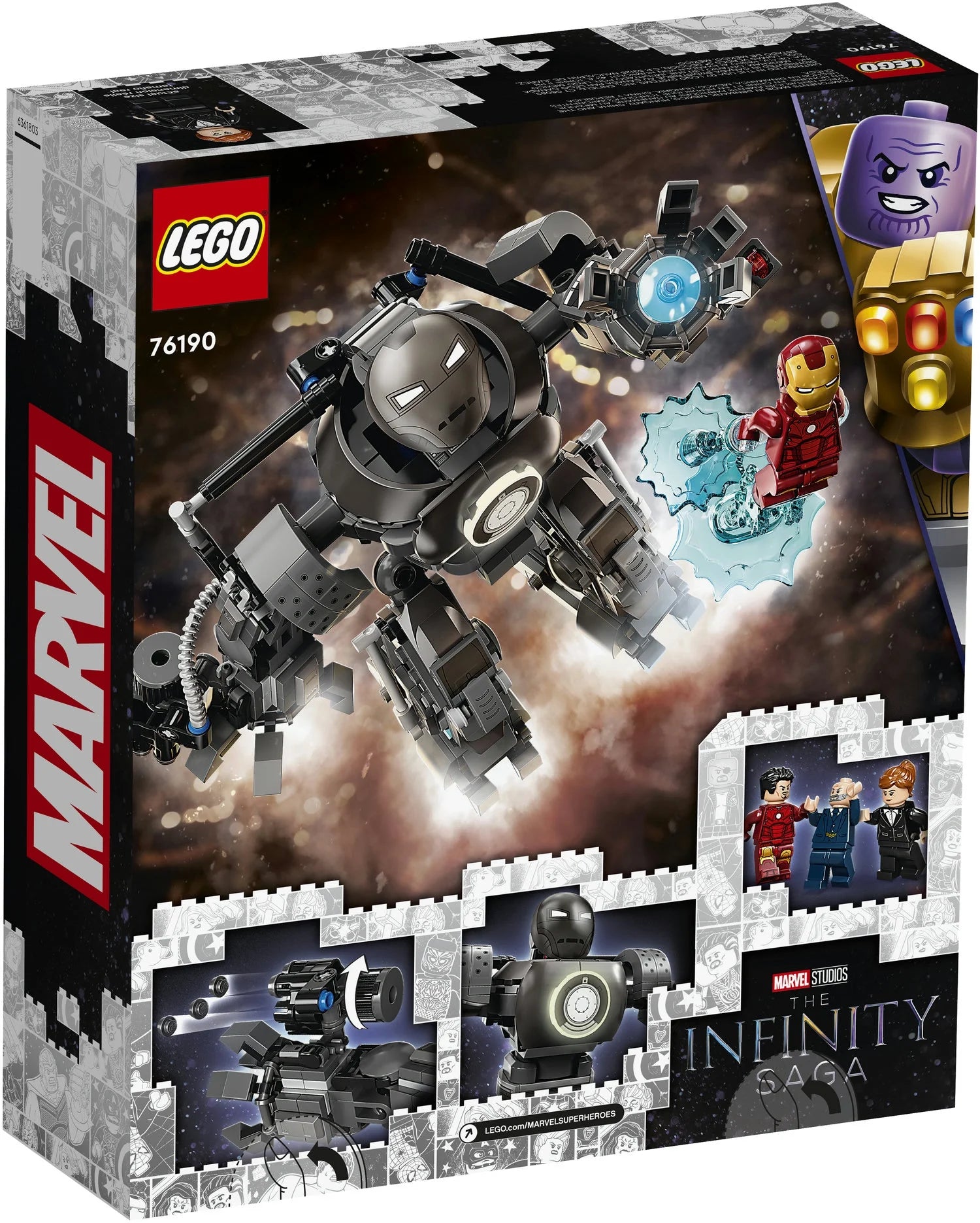 Lego Avengers War Machine & Iron Man Building Set