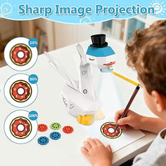 Light Projection Swan with Notebook & 2-Pack Pen Set