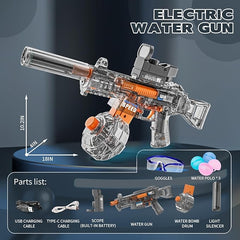Three-Mode Electric M416 EVA Soft Bullet Water Gun – Rechargeable with Lithium Battery & USB Cable