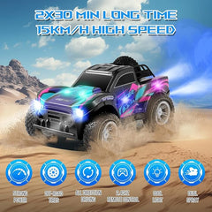 2.4G RC Dual Spray Off-Road Pickup Car – Rechargeable with Lithium Battery & USB Cable