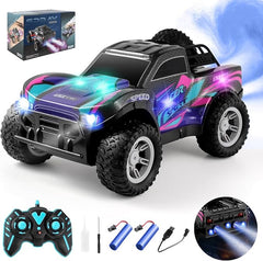 2.4G RC Dual Spray Off-Road Pickup Car – Rechargeable with Lithium Battery & USB Cable