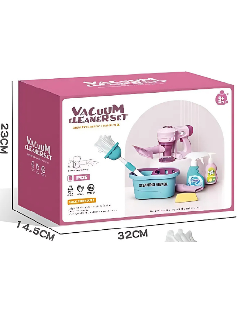 Children’s Handheld Vacuum Cleaner Toy – Electric Simulation Sweeper Kit