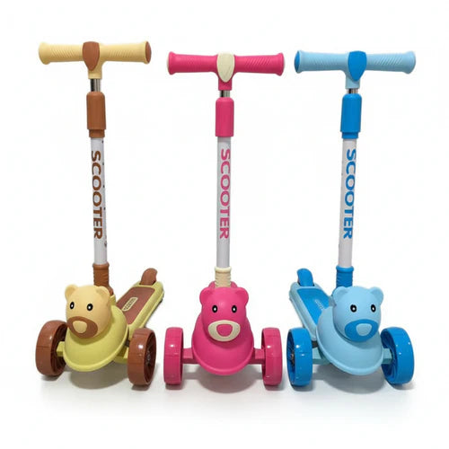 Teddy Bear Ride-On Scooty with Lights & Music