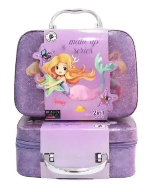 2-in-1 Beauty Makeup Kit Bag Toy for Kids