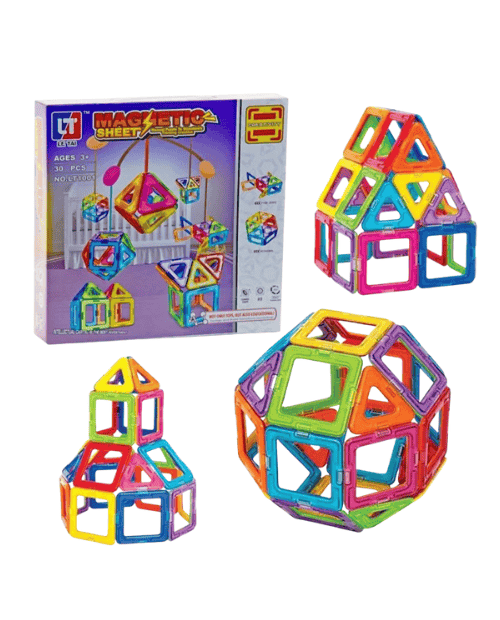 High Quality 40 Pcs Magnetic Building Blocks Set – Creative Educational Toy for Kids