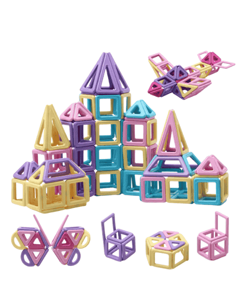 High Quality 40 Pcs Magnetic Building Blocks Set – Creative Educational Toy for Kids
