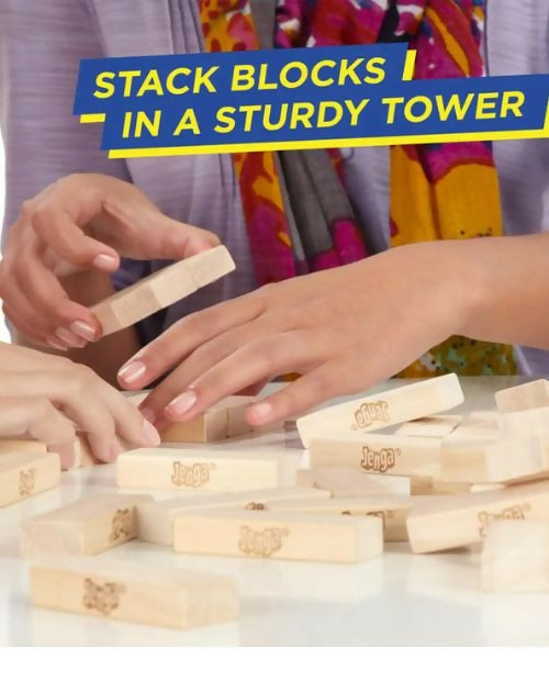 Classic Jenga Blocks – Fun Stacking Game for Kids & Adults