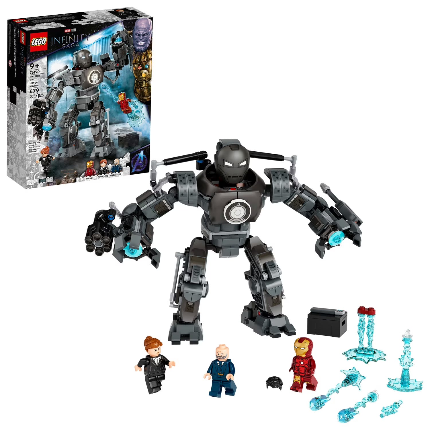 Lego Avengers War Machine & Iron Man Building Set