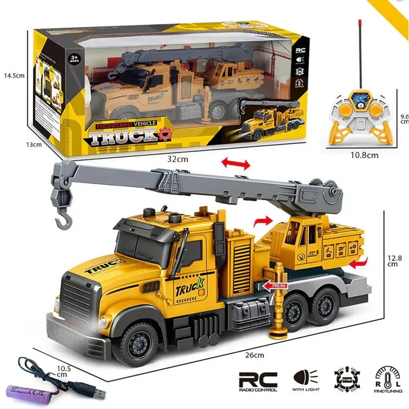 1:24 Four-Way Construction Engineering Crane Truck