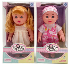 12-Inch Vinyl Doll with Bendable Feet – IC Boys & Girls, 2 Assorted Styles