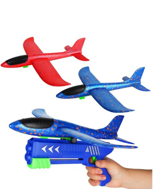 Foam Glider Airplane Launcher Toy Set
