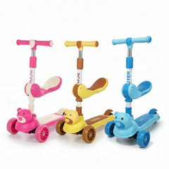 Teddy Bear Ride-On Scooty with Lights & Music