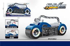 Portable Motorcycle & Car Toy Set for Kids