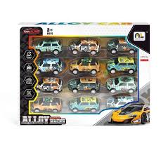 12 PCS Pull Back Metal Car Set for Kids