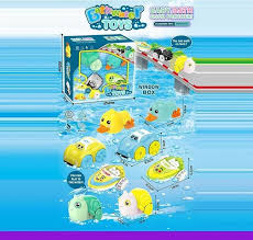4 PCS Pull Back & Water Toy Set for Kids