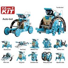 DIY 12-in-1 Solar Robot Kit for Kids