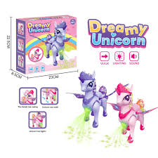 Dreamy Unicorn Horse Toy with Light & Sound