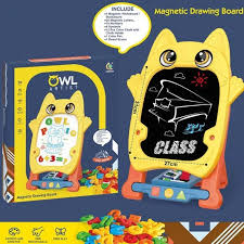 Owl Artist Kids Magnetic Drawing Board
