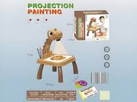 Kids Giraffe Trace & Draw LED Projector Drawing Table