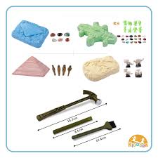 3-in-1 Archaeological Excavation Kit – Kids Dig & Discover Toy