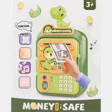 Dino Money Safe Bank – Kids Interactive Dinosaur Piggy Bank