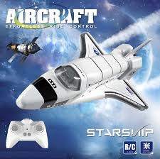 Remote Control Space Explorer Aircraft with Lights
