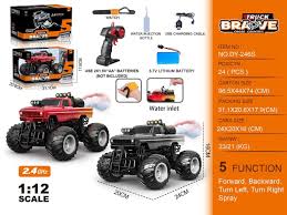 Remote Control Spray Monster Truck with Smoke & Watch