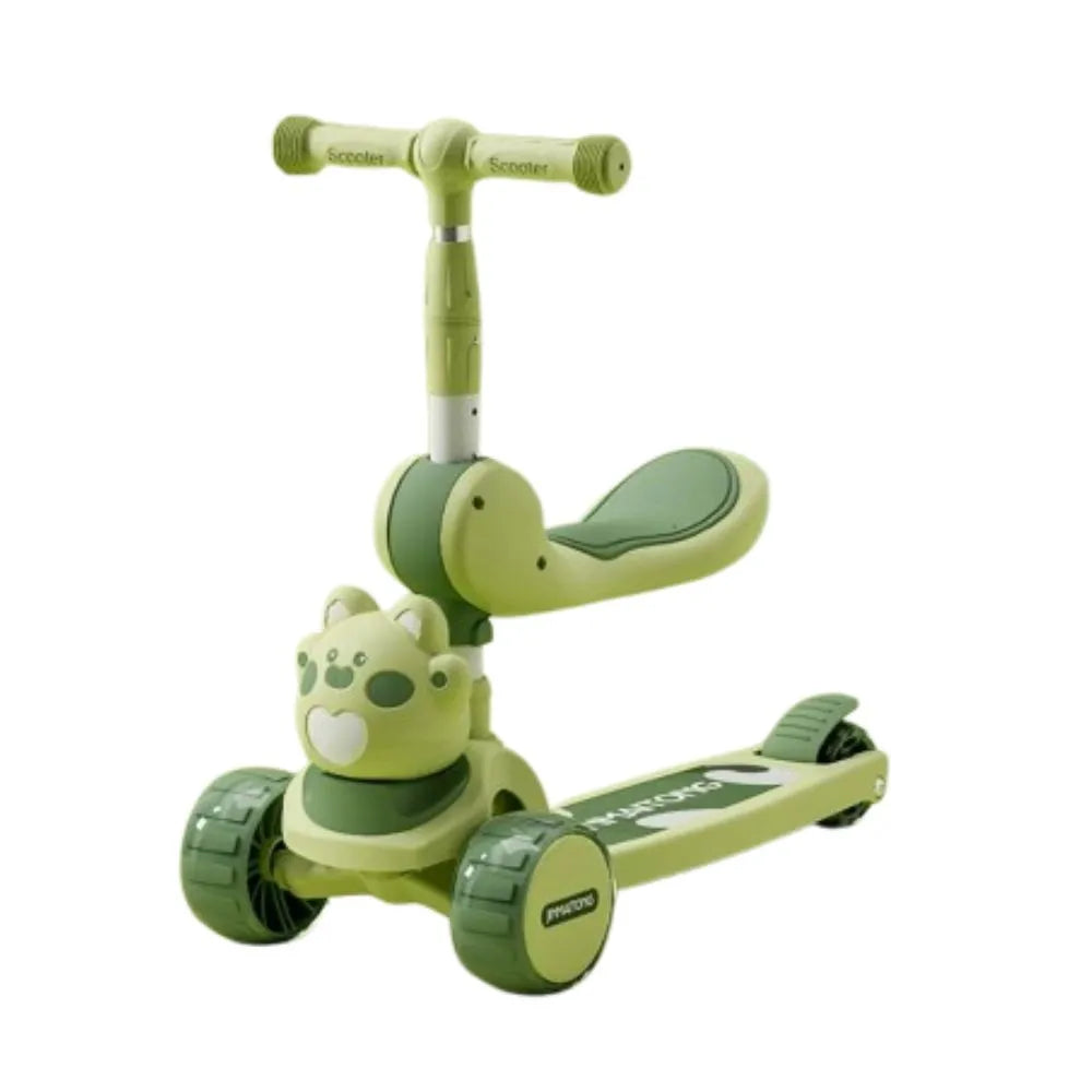 Cute Cartoon Ride-On Scooty with Lights & Music