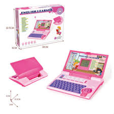 Pink Kids English Learning Laptop for Girls
