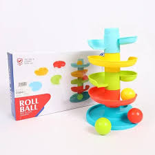 Baby Roll Ball Tower – Educational Motor Skills Toy