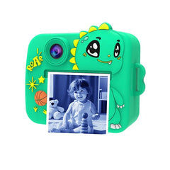 2.4-Inch Dual Camera Kids Digital Camera with Bluetooth, Mobile App Connectivity, Instant Printer & Rechargeable Battery