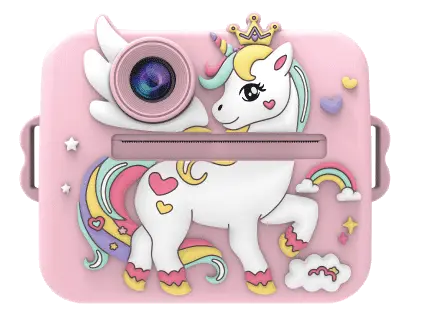 2.4-Inch Dual Camera Kids Digital Camera with Bluetooth, Mobile App Connectivity, Instant Printer & Rechargeable Battery