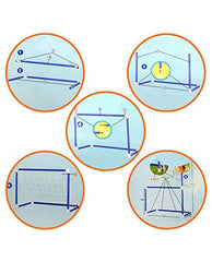 2-in-1 Football Goal with Basketball Hoop